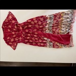 Worn once. Madewell floral maxi dress